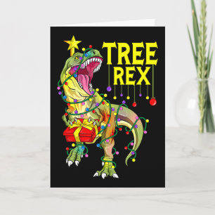 Tree Rex! Grappige Kerstmis Paleontoloog  Kaart