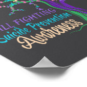 Tree Ribbon Still Fighting Suicide Prevention Awar Poster (Hoek)