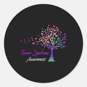 Tree Ribbon Turner-syndroom Ronde Sticker