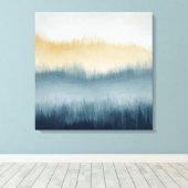 Tree Ridge Waterverf Canvas Kunst - Blauw (Insitu (Houten vloer))