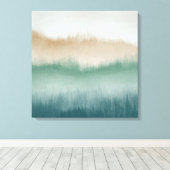 Tree Ridge Waterverf Canvas Kunst - Groen (Insitu (Houten vloer))
