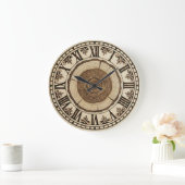 Tree Rings Wooden Wall Clock  Grote Klok (Huis)