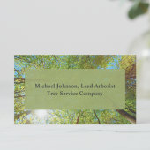 Tree Service Arborist Green Forest Trees Visitekaartje