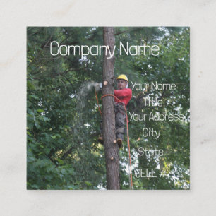 Tree Service Business Vierkante Visitekaartje