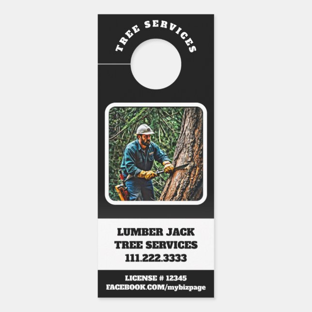 *~* Tree Services QR MAN BOOMDEUR (Voorkant)