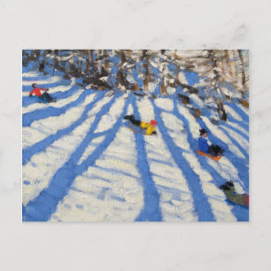 Tree shadows Morzine Briefkaart