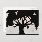 Tree Silhouette Briefkaart (Voorkant / Achterkant)