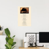 Tree Silhouette doet het in ieder geval Poster (Thuiskantoor)