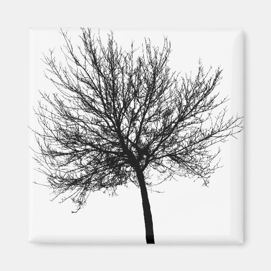 Tree Silhouette Magneet (Voorkant)