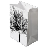 Tree Silhouette Medium Cadeauzakje (Achterkant Gekanteld)