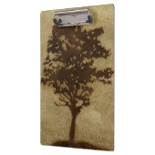 Tree Silhouette on Bronze Background Klembord (Links)