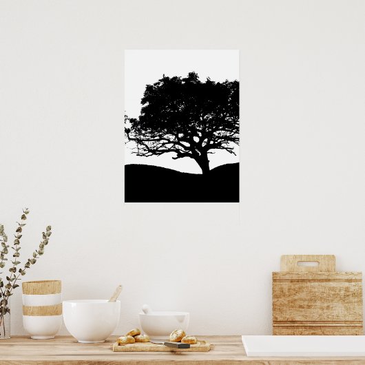 Tree Silhouette Poster (Keuken)