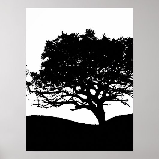 Tree Silhouette Poster (Voorkant)