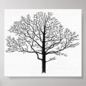 Tree Silhouette Poster (Voorkant)