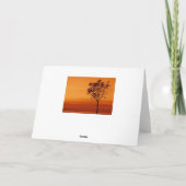 Tree Silhouette - Sympathikaart Kaart (Achterkant)
