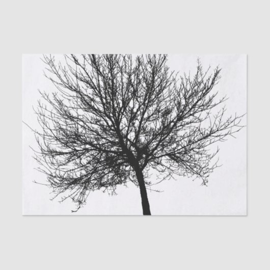 Tree Silhouette Tissuepapier (Voorkant)