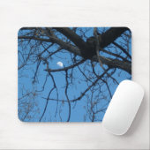 Tree Sky Moon Mouse Pad Muismat (Met muis)