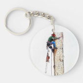 Tree Surgeon Arborist Key Ring Sleutelhanger (Voorkant)