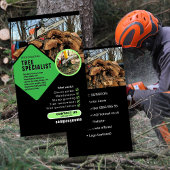 Tree Surgeon Business Card | Arborist & Tree Care  Visitekaartje
