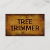 Tree Trimmer Antiek Visitekaartje (Voorkant)