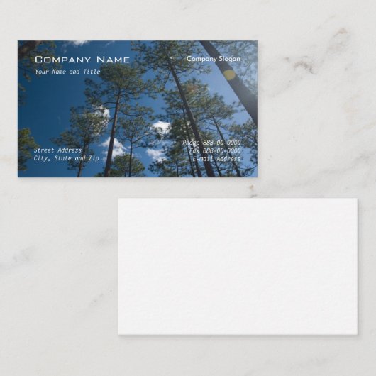 Tree Trimmer Visitekaartje (Voorkant / Achterkant)