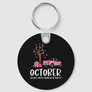 Tree Truck oktober Borstkanker Bewustzijn Maand G Sleutelhanger