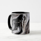 "TREE TRUNK" 11 oz. BLACK RINGER COFFEE MOK (Voorkant links)