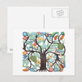 TREE VAN LIFE pastel Briefkaart (Voorkant / Achterkant)
