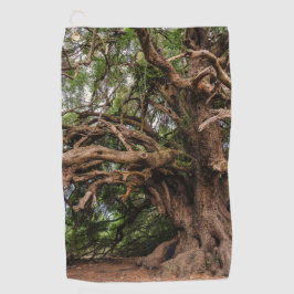 Tree Wood Bark Golfpatroon Destiny's Destiny Golfhanddoek