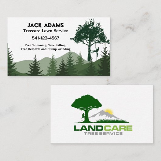 Treecare Lawn Service Visitekaartjes (Voorkant / Achterkant)