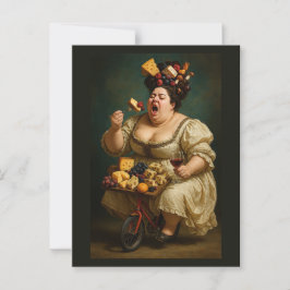 "Treed licht, eet zwaar" surrealistisch kunstwerk Briefkaart