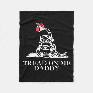 Treed op pappie grappige sarcastische gadsden vlag fleece deken