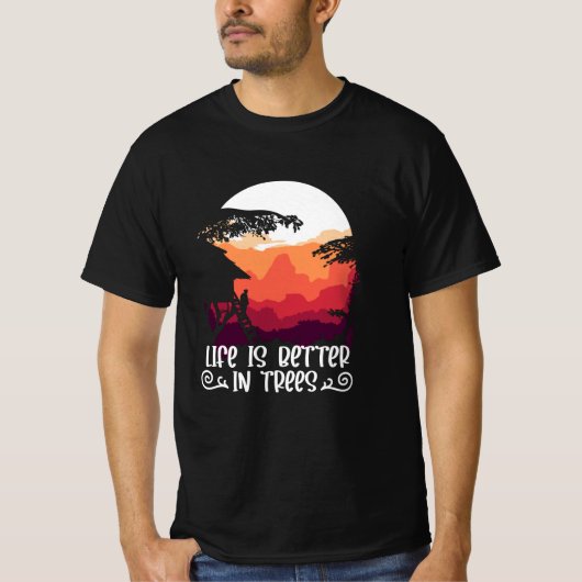 Treehouse - Het leven is beter in Trees T-shirt (Voorkant)
