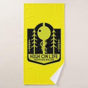 Treehouse jongen terug naar school badhanddoek