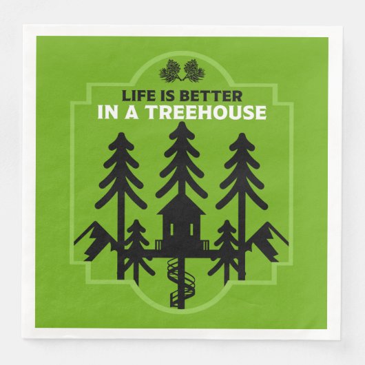 Treehouse Kinder terug naar school Servet (Voorkant)