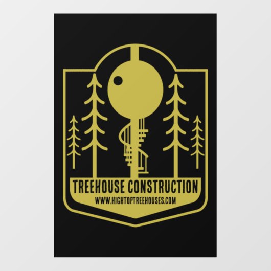 Treehouse Master Builder Raamsticker (Vel)