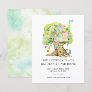 Treehouse Moving Announcement Kaart