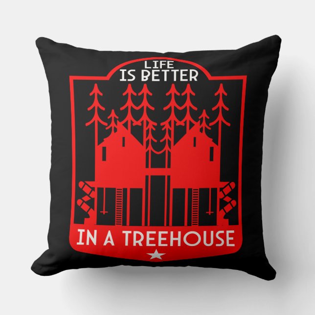 Treehouse Playhouse geschenken en kleding Kussen (Voorkant)