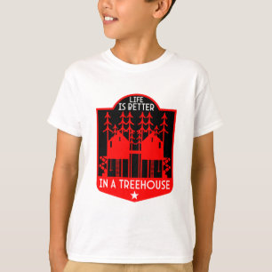 Treehouse Playhouse geschenken en kleding T-shirt