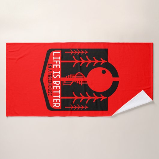 Treehouse Playhouse Retour À L'École (Serviette de bain)