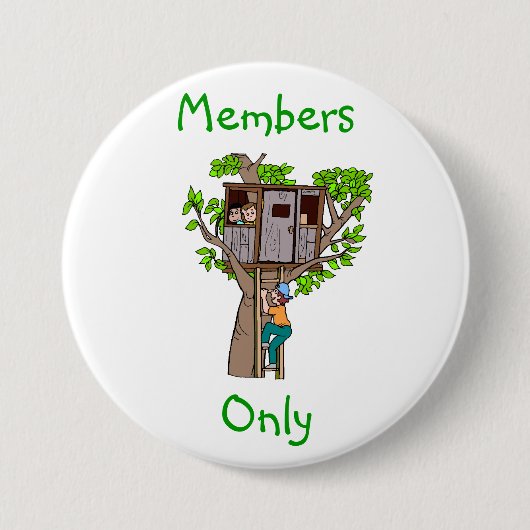 Treehouse Ronde Button 7,6 Cm (Voorkant)