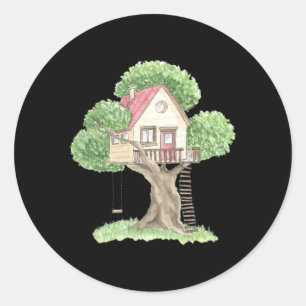 Treehouse Ronde Sticker