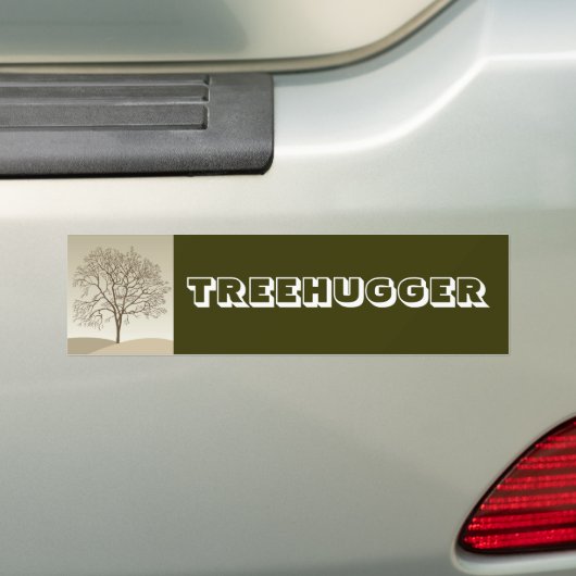 Treehugger Bumpersticker (Op auto)