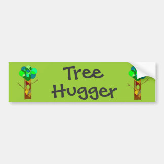 TREEHUGGER-bumpersticker Bumpersticker