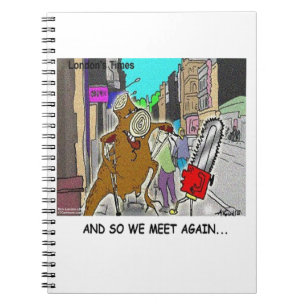 Treehugger Rick London Cartoon Grappige Cadeaus Notitieboek