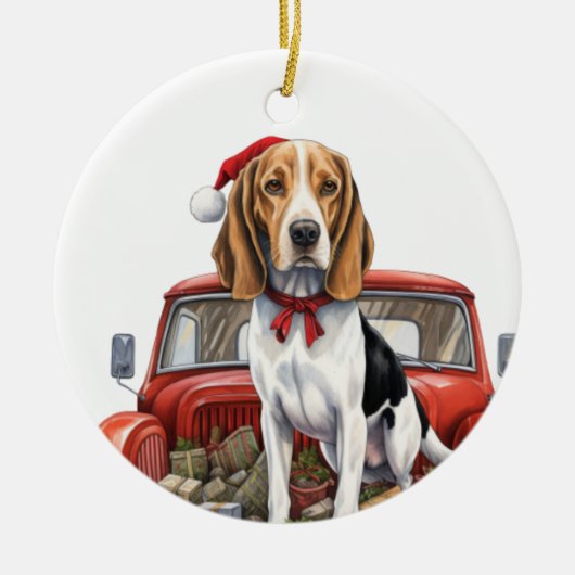 Treeing Walker Coon Hound ornament (Voorkant)