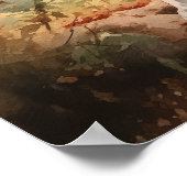 Treeing Walker Coonhound Dog Art Print Poster (Hoek)