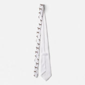Treeing Walker Coonhound Geometric Silhouette Stropdas (Achterkant)