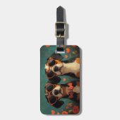 Treeing Walker Coonhound Hart Valentijnsdag Bagagelabel (Voorkant verticaal)