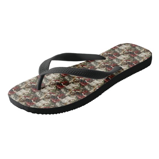 Treeing Walker Coonhound Hond Kerstfeest Teenslippers (Schuin)